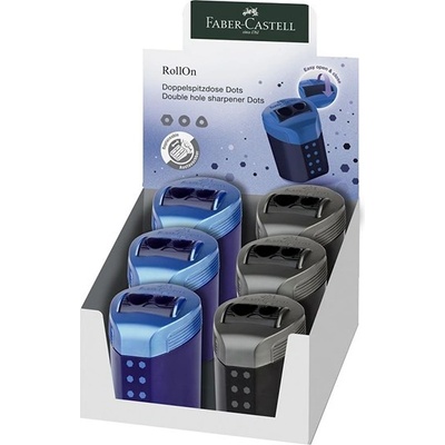 Faber-Castell Острилка FABER-CASTELL RollOn контейнер на точки с 2 дупки смесени цветове 183910 (183910)