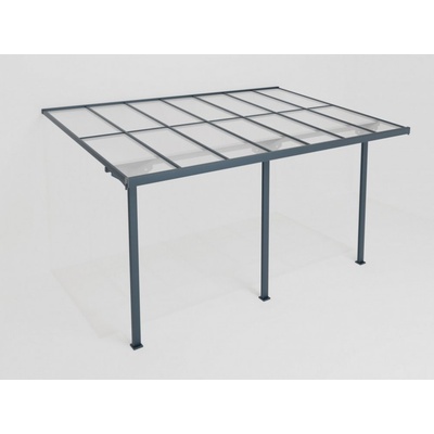 Covernit Hliníková pergola Vilste 4,35 x 3,04 x 2,46 m antracit čirá