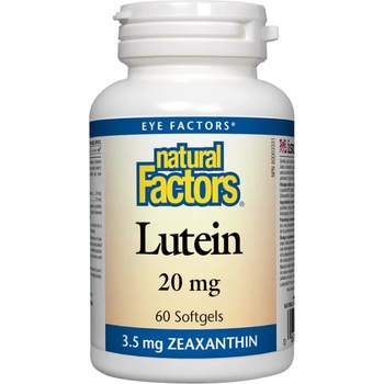 Natural Factors Lutein 20 mg, 60 софтгел капсули, Natural Factors (1032 NF)