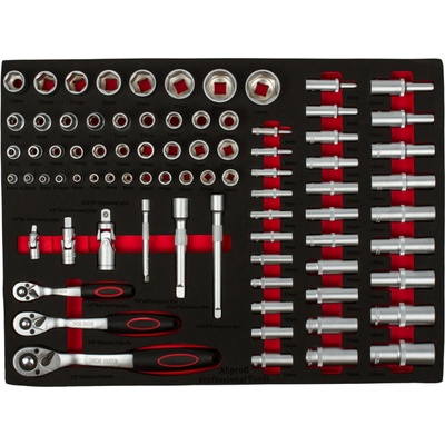 AHProfi Gola sada v pěnové výplni do dílenského vozíku 80 dílů H17039EW1