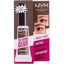 NYX Professional Makeup The Brow Glue Instant Brow Styler tónovací gel na obočí s extrémní fixací 04 Dark Brown 5 g