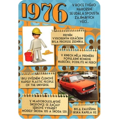 Blahopřaní 1976 - český, variant A – Hledejceny.cz