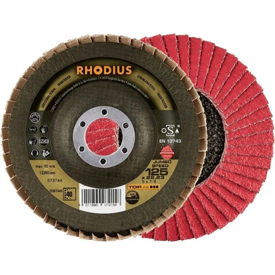 Rhodius Vejárovitý brúsny kotúč 125 x 22.23 mm 211311 5 ks