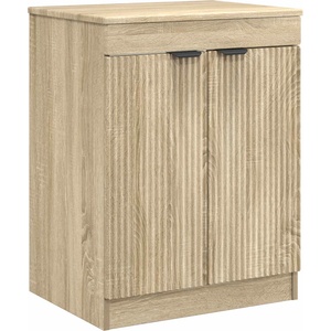 vidaXL Шкаф за баня Дъб сонома 54 x 41 x 70 см Инженерна дървесина (890150)