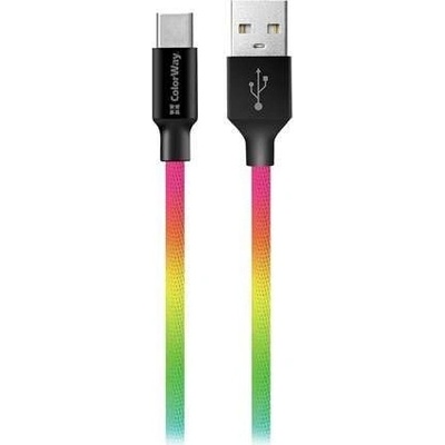 ColorWay CW-CBUC018-MC USB Type-C (multicolor) 2.4A, 1m