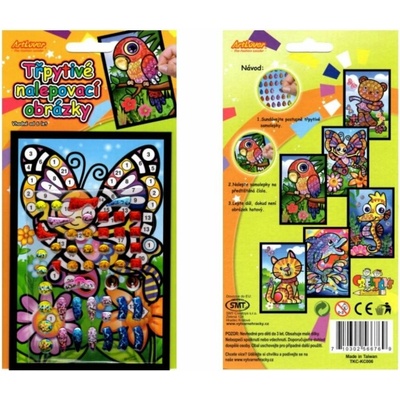 Třpytivý nalepovací obrázek 15x10cm mix variant či barev