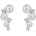 Diamonfire strieborné náušnice E6192