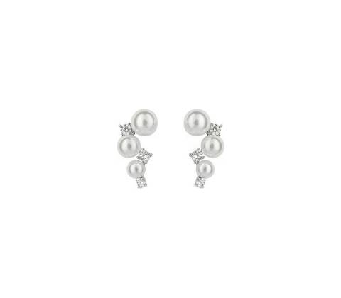 Diamonfire strieborné náušnice E6192