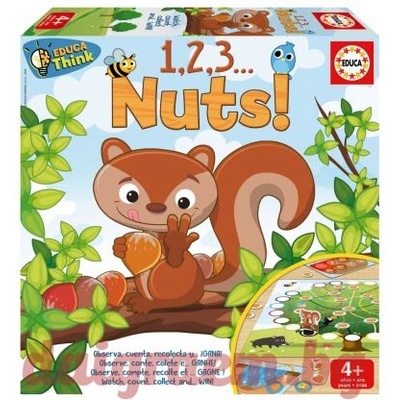 Educa Настолна игра 1, 2, 3. . . Ядки, educa 20083 (edu20083)