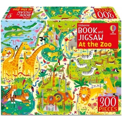 Usborne Book and Jigsaw At the Zoo Usborne Publishing