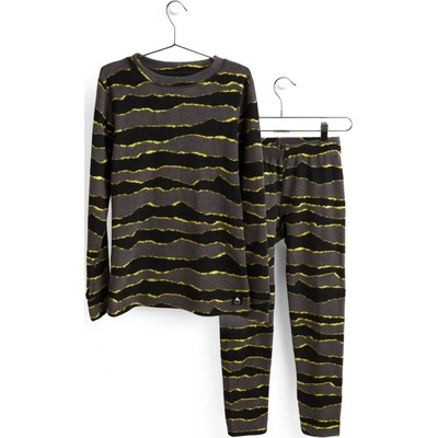 Burton Kids' Fleece Base Layer Set torn stripe