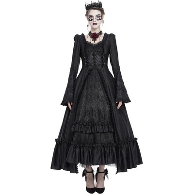 Devil Fashion šaty Gothic Rose čierna