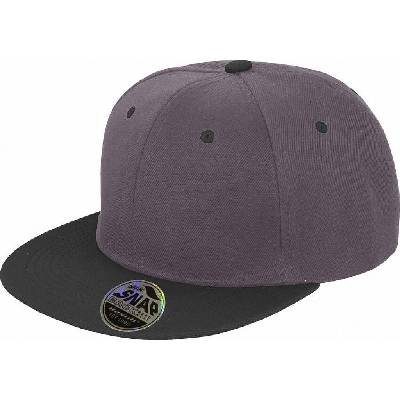 Result Headwear Bronx Original s plochým šiltom Sivá melírová/Čierna