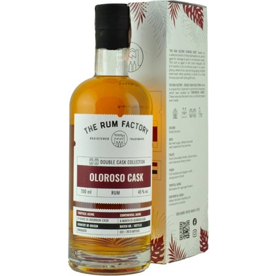 The Rum Factory Double Cask Collection Oloroso Cask 45% 0,7 l (kartón)