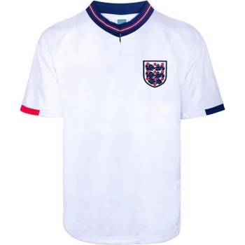 Score Draw Футболна фланелка Score Draw England Home Shirt 1989 Adults - White