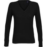 Neoblu 3988 SULLIVAN WOMEN / Дамски пуловер с V-образно деколте - тъмночерен XL (243988n1104)