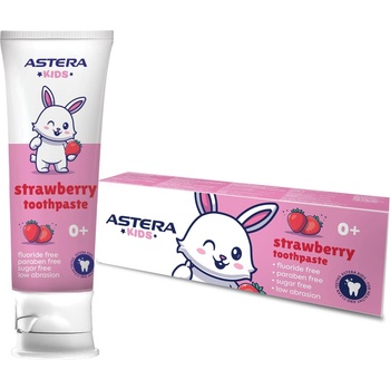 Astera Kids Паста за зъби Strawberry, 0м+, 65 ml