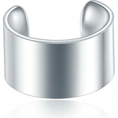 SARINES Jednoduchý široký ear cuff ve stříbrné barvě S1095
