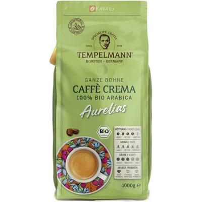 Tempelmann Aurelias BIO Caffe Crema káva zrnková 1 kg