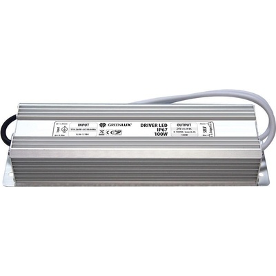 LED driver - 100W/24VDC/4,17A/IP67 - Greenlux (GXLD030)