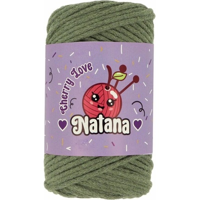 Natana Cherry Love 3mm špagát na háčkovanie 27 khaki