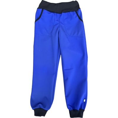 Softshellové kalhoty s microfleecem modré