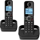 Alcatel Безжичен DECT телефон Alcatel F860 DUO, 1 линия, адресна памет за 100 номера, функция "свободни ръце", бутон "mute", черен (1015160_1)