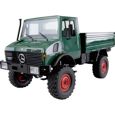 Amewi 22632 Unimog Basic grün elektrický RC model nákladného automobilu RtR 1:12