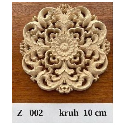 Ann Zeng Dřevěný ornament Z002 10 cm barva přírodní 1 ks