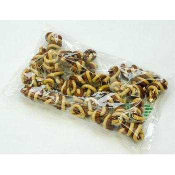 Magnum Uzel splétaný hnědo/bílý 7 cm, display 25 ks