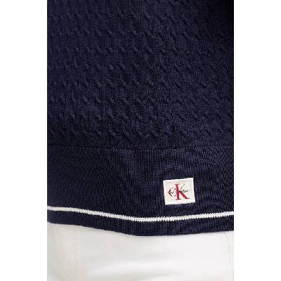 Calvin Klein Jeans тениска тип пулове с яка дамска (LV047F320G)