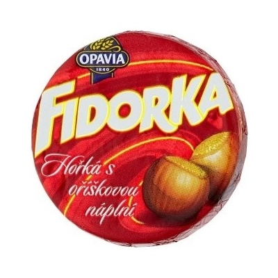 Opavia Fidorka Horká s orieškovou náplňou 30 g