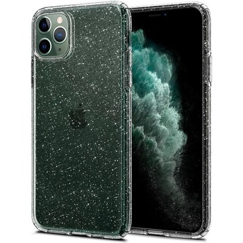 Spigen Противоударен Блестящ Калъф за iPhone 11 Pro Max, SPIGEN Liquid Crystal Glitter Quartz Case, Прозрачен (075CS27131)