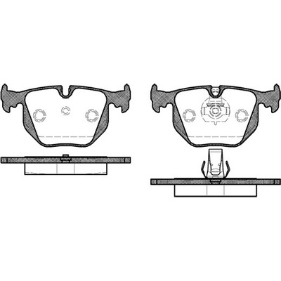 Sada brzdových platničiek kotúčovej brzdy REMSA 0381.30