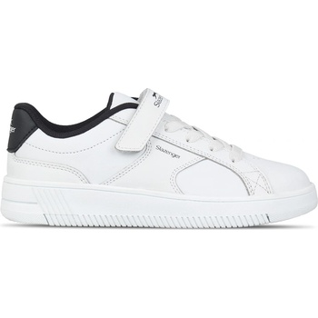 Image 1 of Slazenger Детски маратонки Slazenger Unisex Kids' Slaz Starling Low-Top Trainers - White/Navy