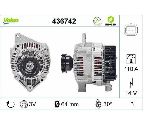 Generátor VALEO 436742