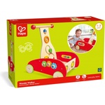 Hape Дървена количка за прохождане Hape - Със зъбни колела и сметало (H0370) Проходилка