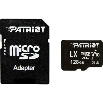 Image 1 of Patriot microSDXC LX Series 128GB C10/UHS-I/U1 PSF128GMDC10