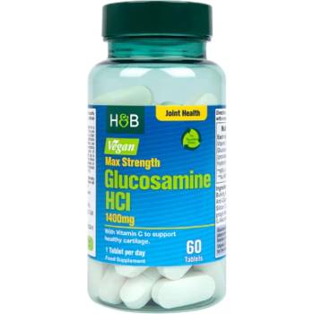 Holland & Barrett Glucosamine HCl 1400 mg | Max Strength - Vegan Friendly [60 Таблетки]