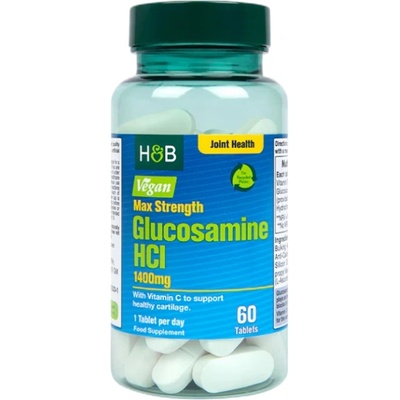 Holland & Barrett Glucosamine HCl 1400 mg | Max Strength - Vegan Friendly [60 Таблетки]