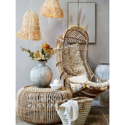 Chic Antique Prírodné ratanové závesné hojdacie Swinging