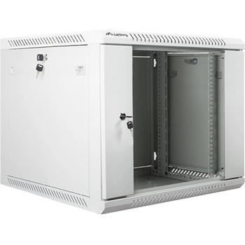 Lanberg rack cabinet 19 wall-mount 9U / 600x600 for self-assembly (flat pack), grey (WF01-6609-10S)