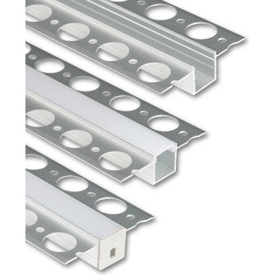ML-761.028.74.1 Hliníkový profil pro sádrokarton AU 55x15mm, včetně mléčného difuzoru 1m