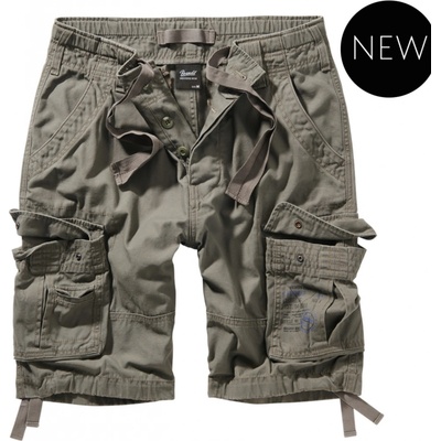 Brandit pánske cargo šortky PURE VINTAGE olive zelená