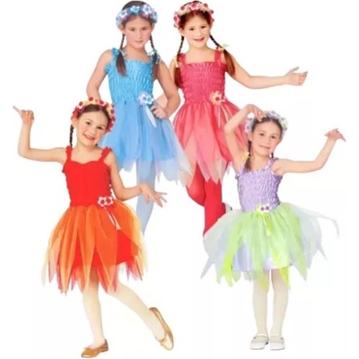 Widmann Костюм на фея балерина с цветна лента за глава - 116 см - различни видове (34675)