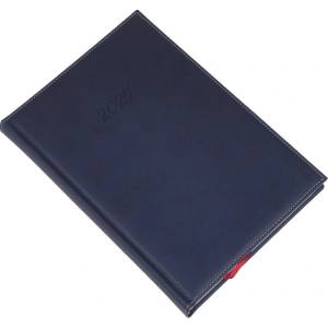 Realsystem Дневник за срокове REALSYSTEM Bolero B/5, ежедневен, жълт, с листи, син, 2027 5622-14 (5622-14)