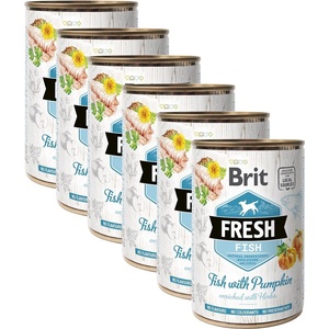 Brit Консерва Brit Fresh Fish with Pumpkin 6 x 400 г