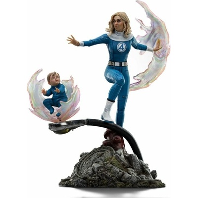 Iron Studios Invisible Woman and Franklin 28 cm
