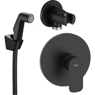 Roca Комплект смесител за вграждане с хигиенен душ и стенен държач с извод за вода (170304)
