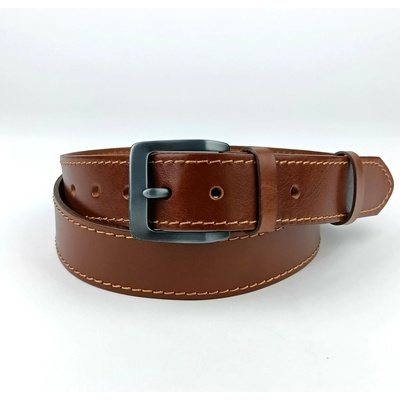 Penny Belts pánský opasek Jeans hnědý opasek Jeans